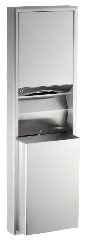 Bobrick ClassicSeries® Surface-Mounted Convertible Paper Towel Dispenser in Satin Stainless Steel
