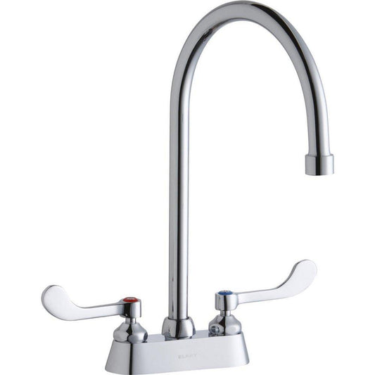 Two Handle Kitchen Faucet in Polished Chrome