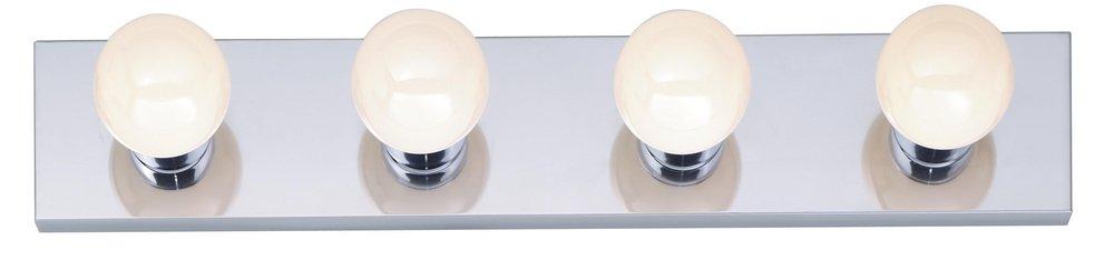 4-Light 100W 24 in. Vanity Strip Light in Polished Chrome