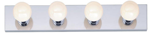 4-Light 100W 24 in. Vanity Strip Light in Polished Chrome