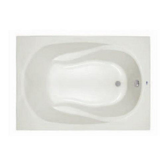 PROFLO® Lansford 60 x 42 in. Soaker Drop-In Bathtub with End Drain in White