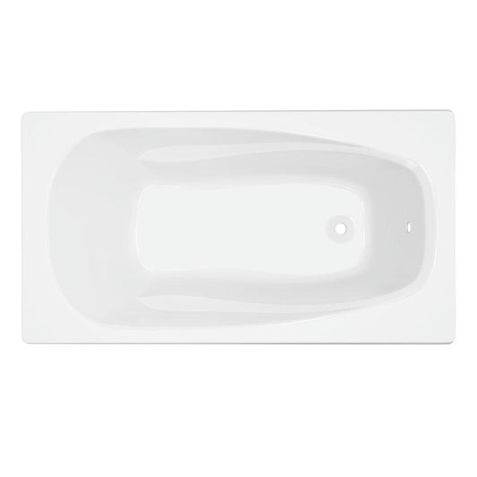 PROFLO® Lansford 60 x 32 in. Soaker Drop-In Bathtub with End Drain in White