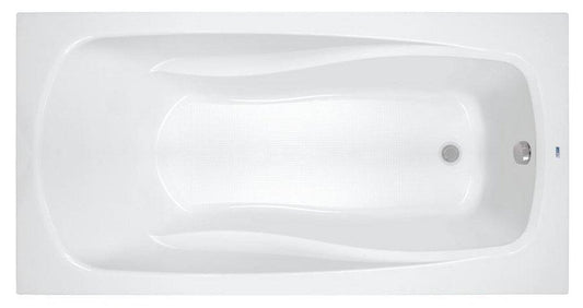 PROFLO® Lansford 72 x 42 in. Soaker Drop-In Bathtub with End Drain in White