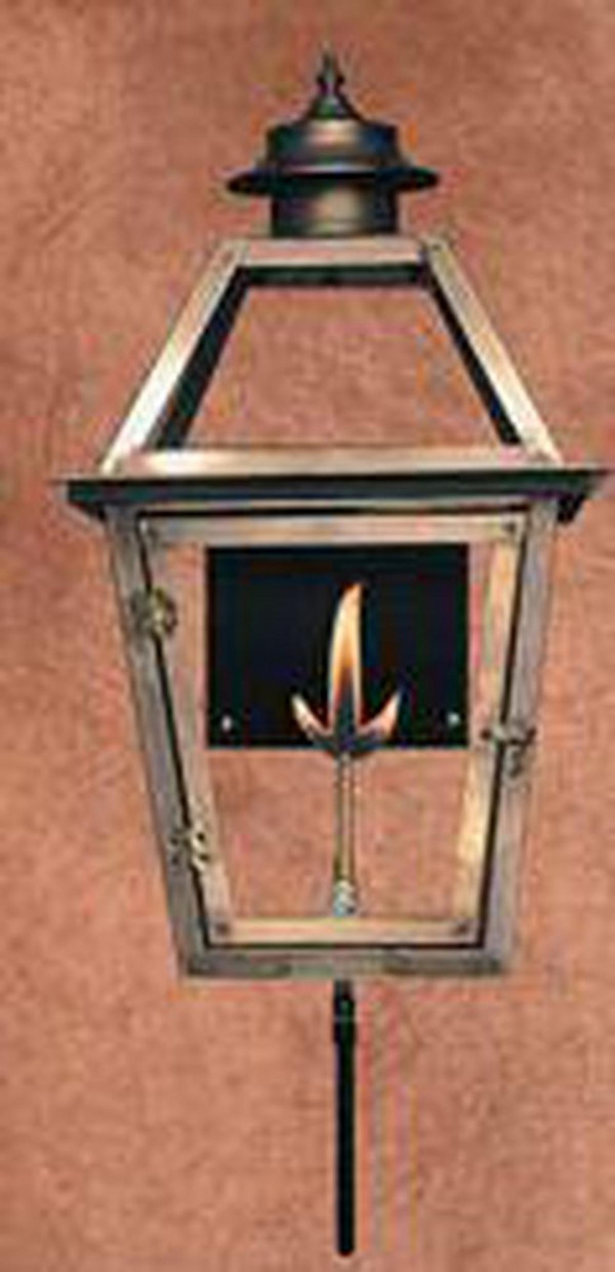 Legendary Lighting Atlas 1-Light 27-1/2 in. Copper Outdoor Wall Sconce