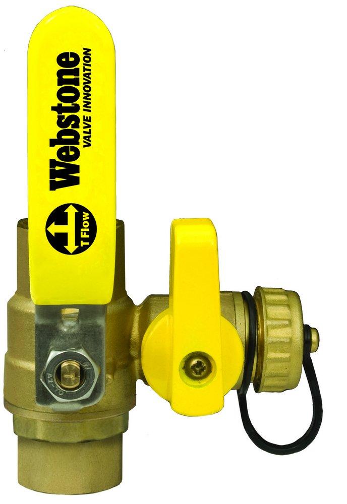 Webstone a brand of NIBCO H-x061 Series 1 in. Forged Brass Full Port Copper 600# Ball Valve