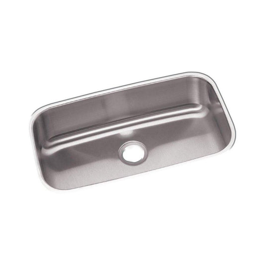 30-1/2 in. Undermount Stainless Steel Single Bowl Kitchen Sink in Radiant Satin