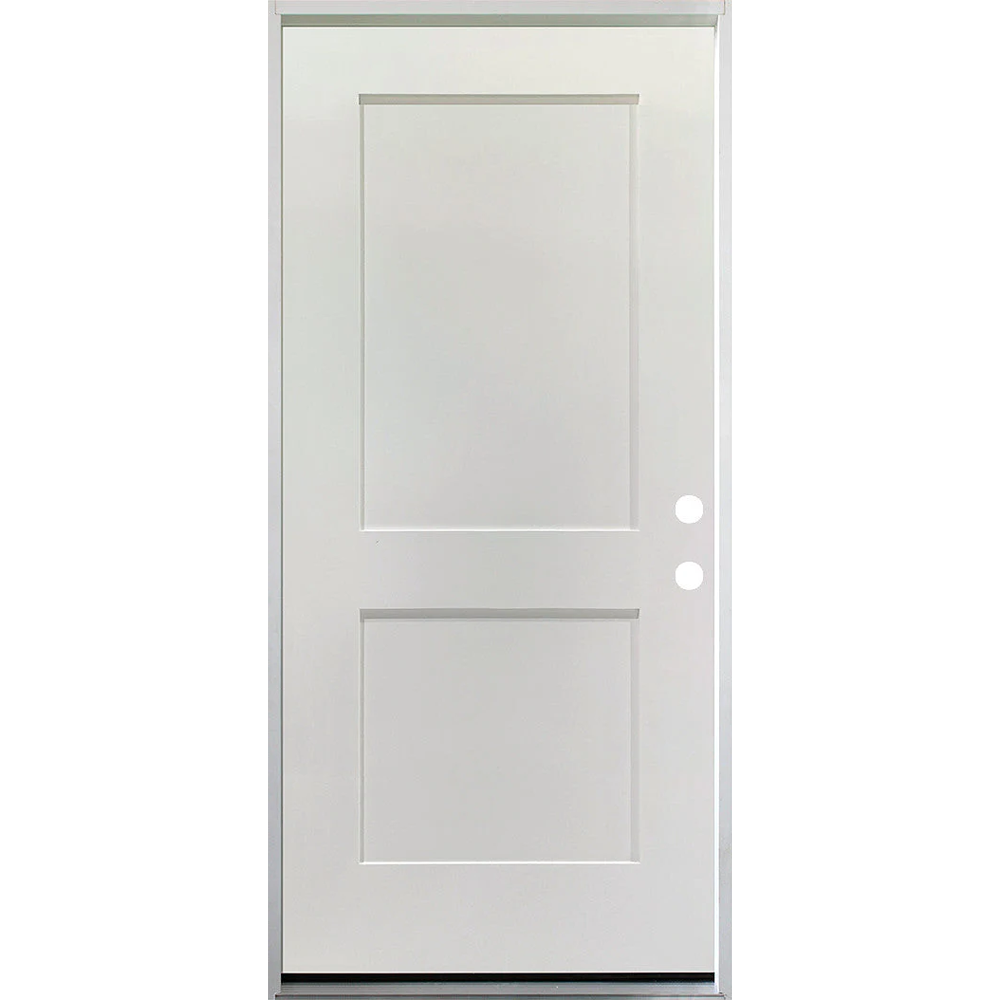 36 in. x 79 in. 2 Panel Primed 20 Min. Fire-Rated House-to-Garage Single Prehung Interior Door