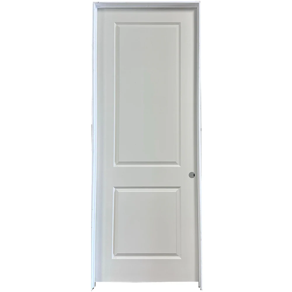 36 in x 96 in White 2-Panel Moulded Smooth Prehung Interior Door