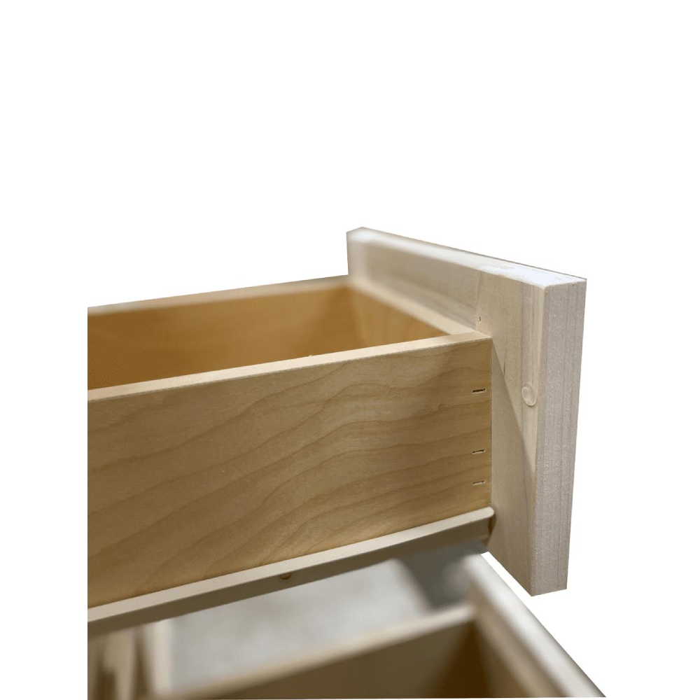 60 in. Double Sink Vanity Bathroom Cabinet in Unfinished Poplar | Shaker Style