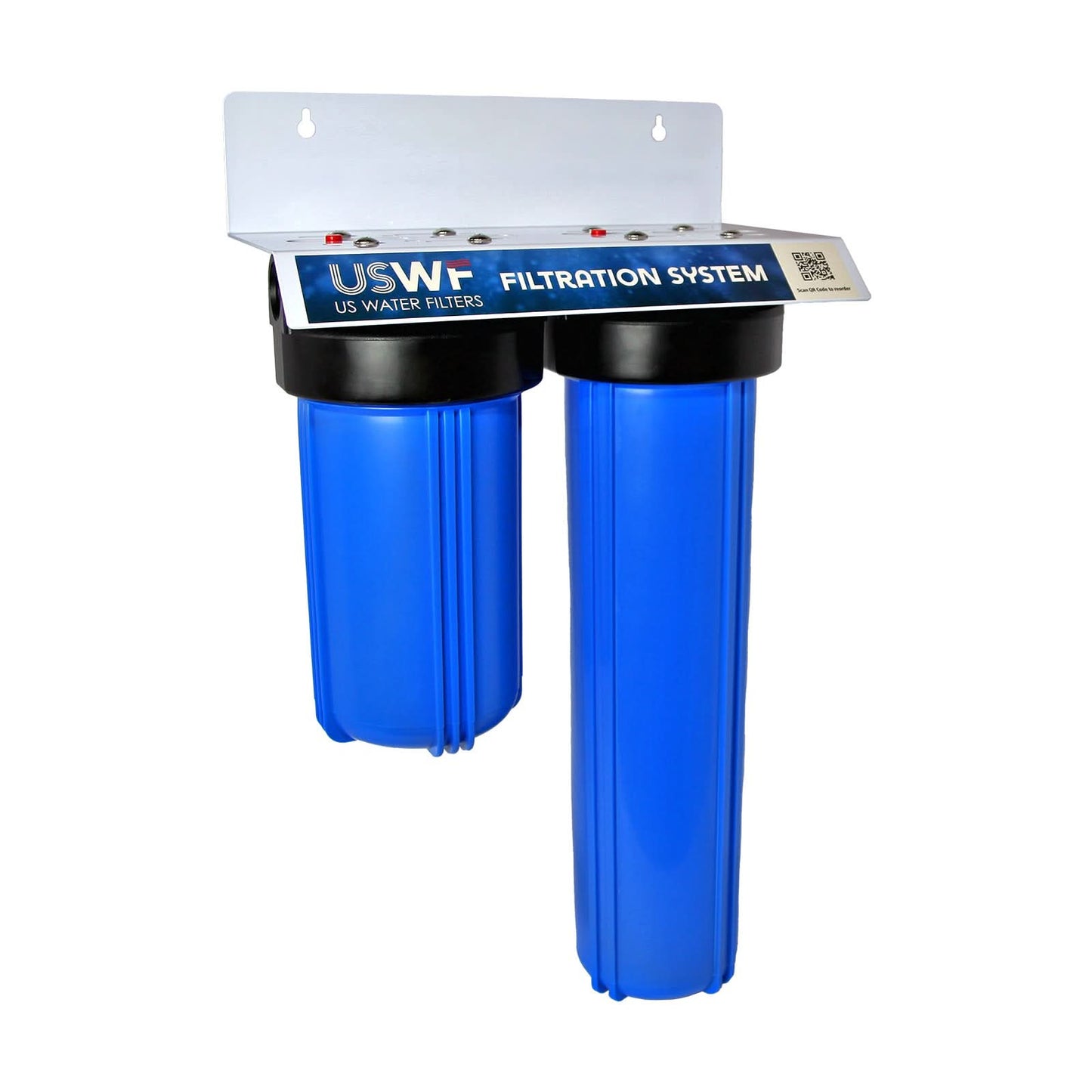 USWF 2-Stage Whole House Water Filtration System (1”)