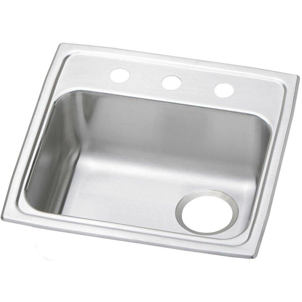Elkay Celebrity® 19-1/2 in. Drop-in Stainless Steel Single Bowl Kitchen Sink in Brushed Satin