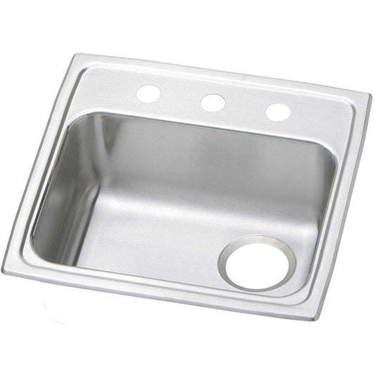 Elkay Celebrity® 19-1/2 in. Drop-in Stainless Steel Single Bowl Kitchen Sink in Brushed Satin