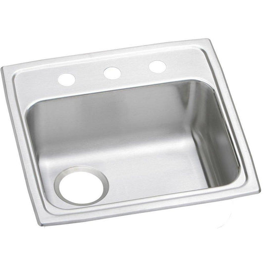 Elkay Celebrity® 19-1/2 in. Drop-in Stainless Steel Single Bowl Kitchen Sink in Brushed Satin