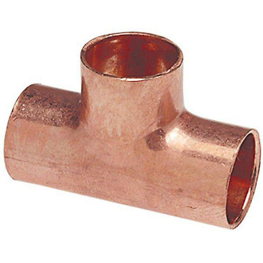2 x 1-1/4 x 1-1/2 in. Copper Tee