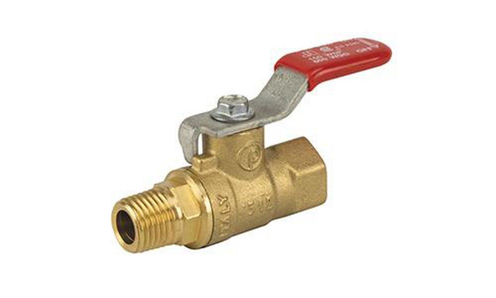 Jomar International T-82-M 1/4 in. Brass Full Port FIPT x MIPT 600# Ball Valve