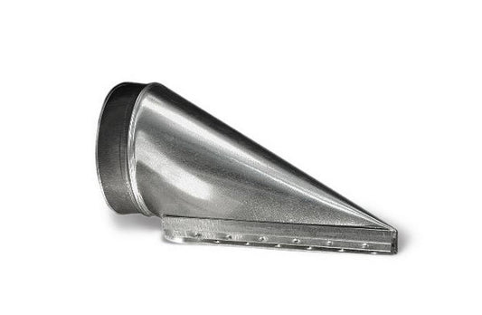 3-1/4 x 10 x 6 in. Galvanized Steel End Boot