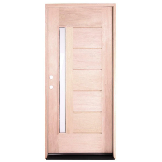3/0x6/8 Exterior Mahogany Door One Line Glass