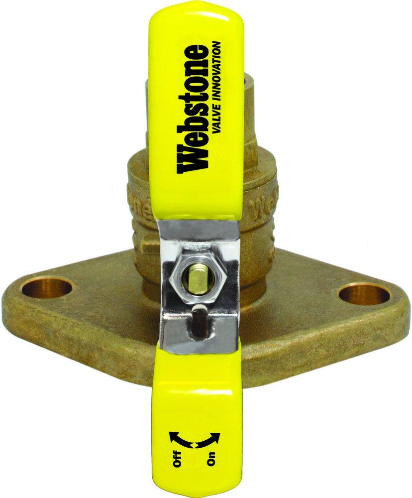 Webstone a brand of NIBCO Isolator® 1-1/2 in. Forged Brass Uni-flange Ball Valve