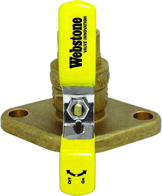 Webstone a brand of NIBCO Isolator® 1-1/2 in. Forged Brass Uni-flange Ball Valve