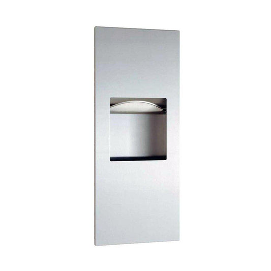 Bobrick TrimLine Series™ 29-1/2 in. Recessed Paper Towel Dispenser/Waste Receptacle in Satin Stainless Steel