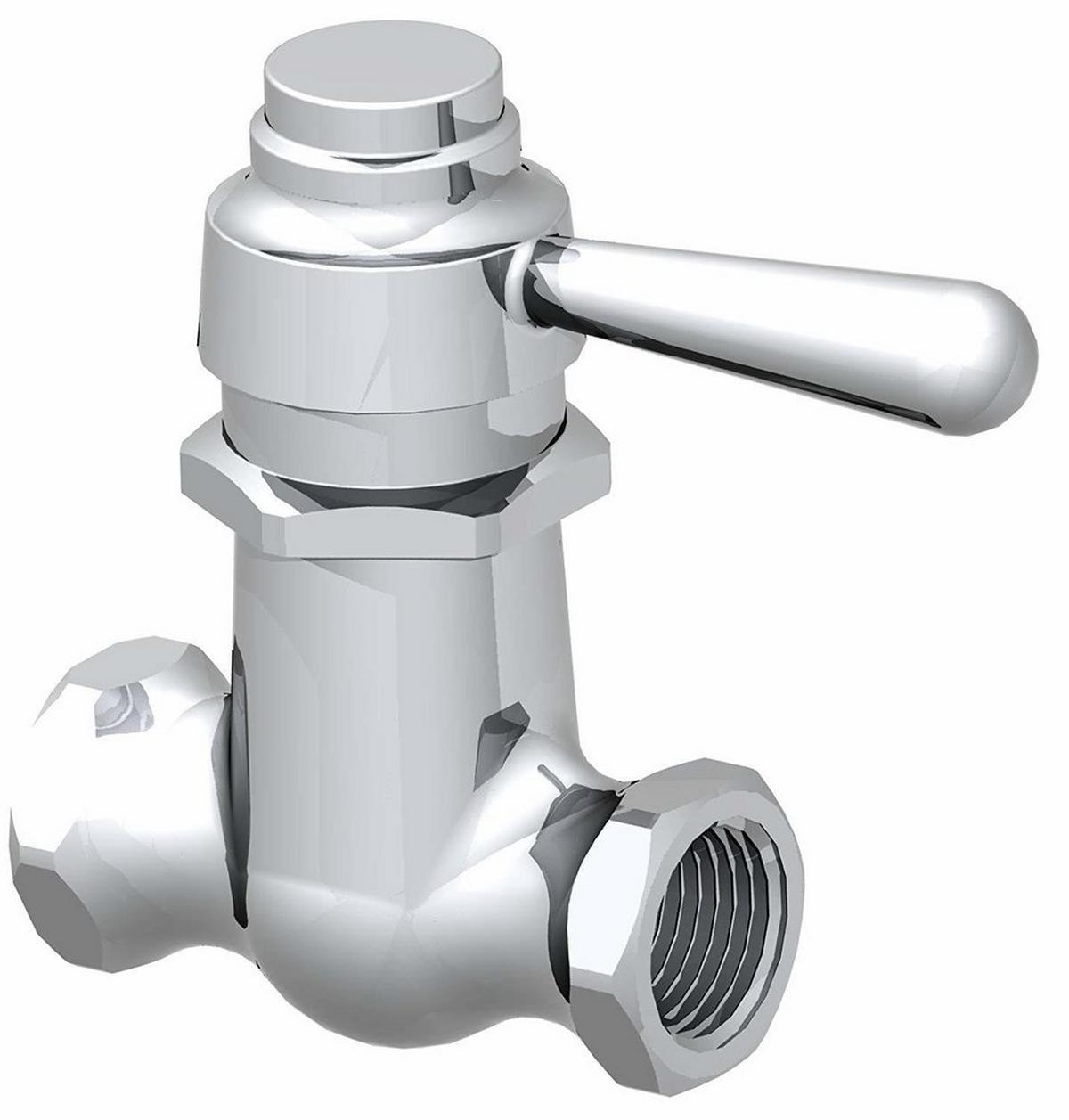 United Brass Works 601 Series 1/2 in. Lever Straight Supply Stop Valve