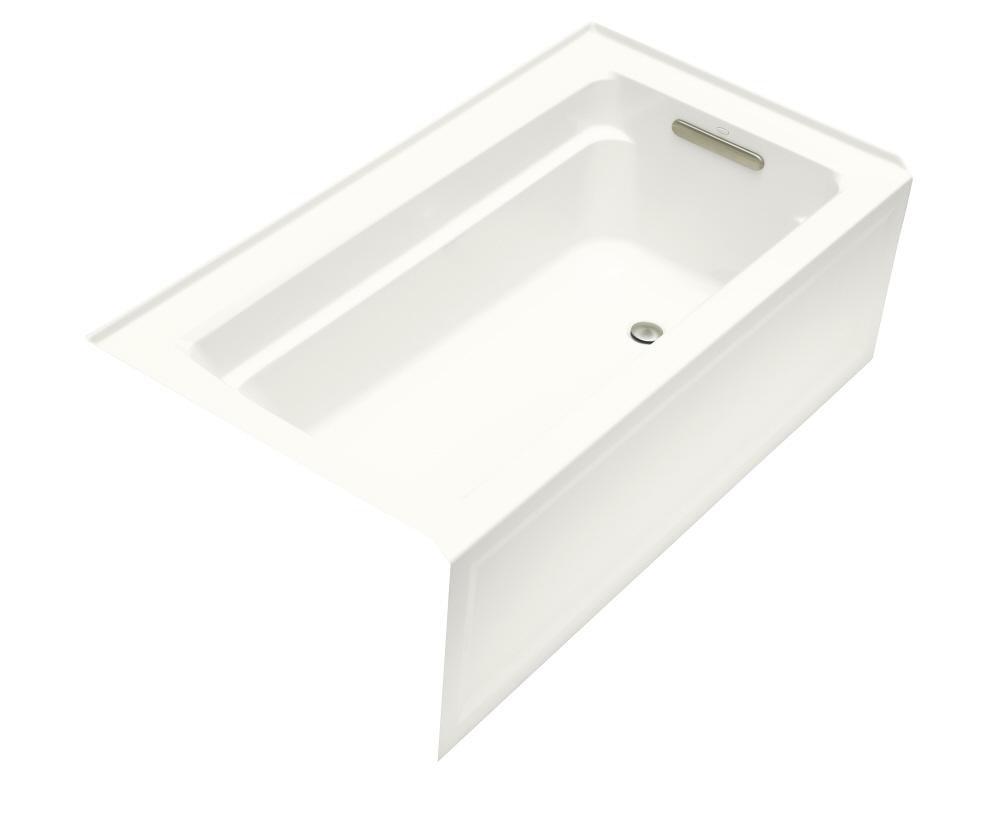 KOHLER Archer® 60 in. x 32 in. Soaker Alcove Bathtub with Right Drain in White