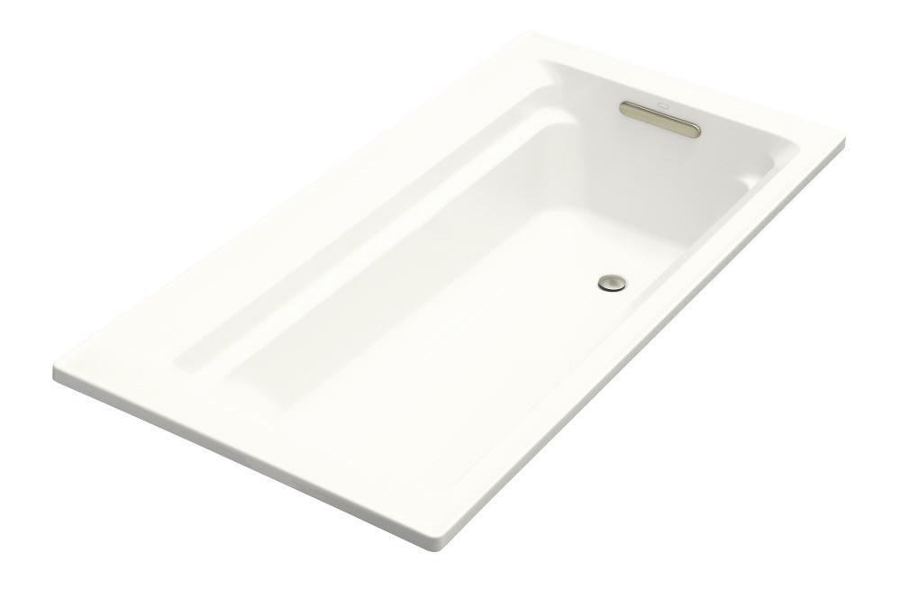 KOHLER Archer® 72 x 36 in. Soaker Drop-In Bathtub with Reversible Drain in White