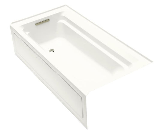 KOHLER Archer® 72 in. x 36 in. Soaker Alcove Bathtub with Left Drain in White