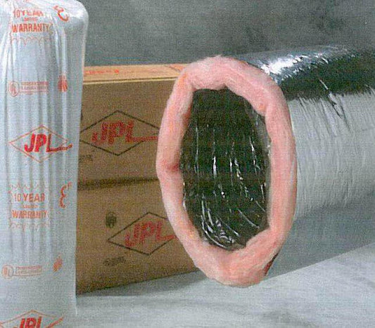 12 in. x 25 ft. Silver R6 Flexible Air Duct - Bagged