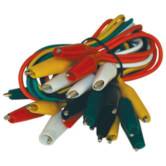 18 in. 10 Pack Test Lead and Clip
