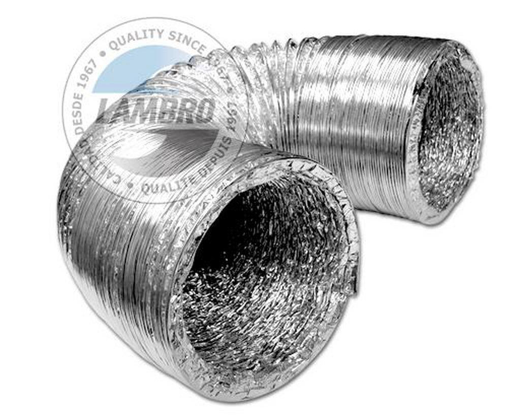3 in. x 8 ft. Silver Uninsulated Flexible Air Duct
