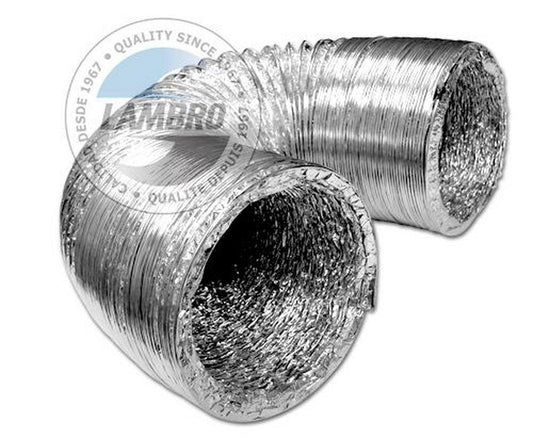 3 in. x 8 ft. Silver Uninsulated Flexible Air Duct