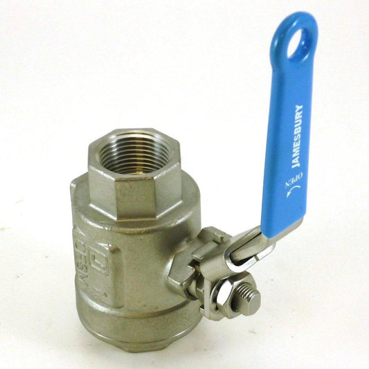 Jamesbury Value-Line™ Series 6F 2 in. Stainless Steel Full Port NPT 1000# Fire-Tite Ball Valve w/Filled PTFE Seats