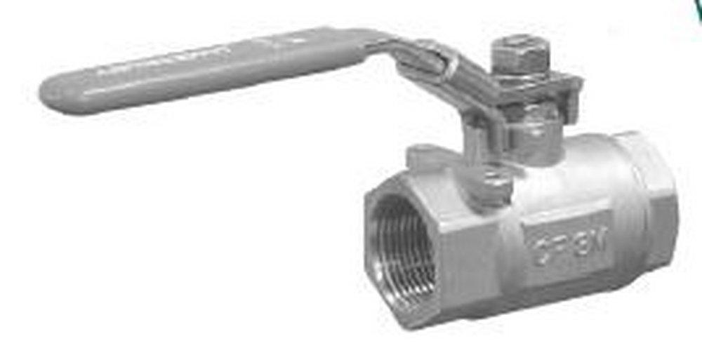 Jamesbury Series 100 1/2 in. Stainless Steel Standard Port NPT 2000# Ball Valve w/Reinforced PTFE Seats