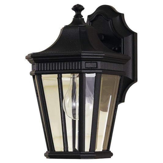 Visual Comfort & Co. Generation Lighting Cotswold Lane 8-1/8 in. 100W Wall Mount Medium Lantern in Black