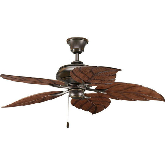 Progress Lighting AirPro 52 in. 5-Blade Indoor/Outdoor Ceiling Fan in Antique Bronze