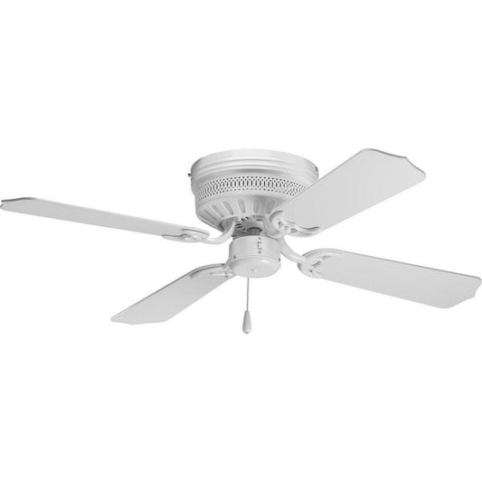 Progress Lighting AirPro 42 in. 4-Blade Indoor Hugger Ceiling Fan in White