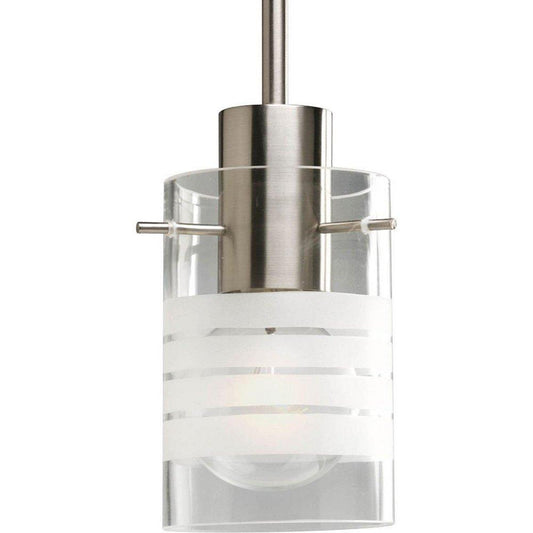 100W 1-Light Medium Pendant in Brushed Nickel