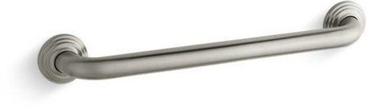 KOHLER Traditional 18 in. Grab Bar in Vibrant Brushed Nickel