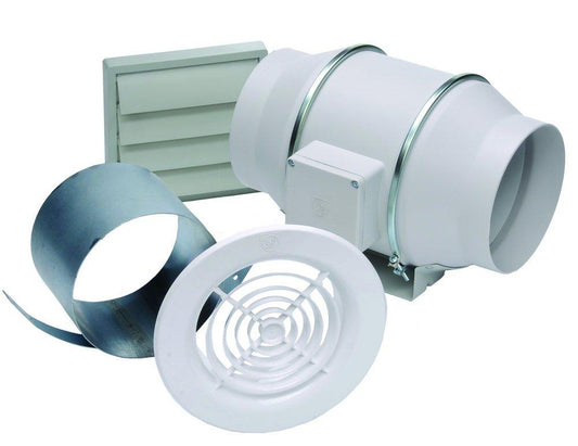 293 CFM Bathroom Exhaust Fan in Off White