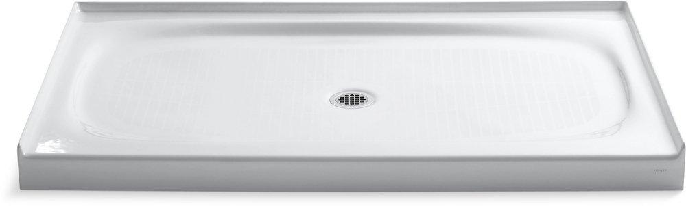KOHLER Salient® 60 in. x 36 in. Shower Base with Center Drain in White
