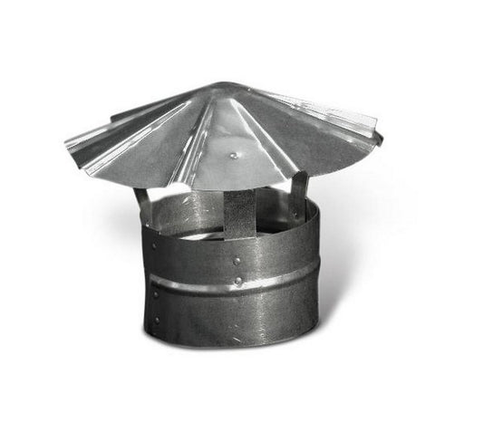 7 in. Galvanized Steel Duct Cap in Round Duct