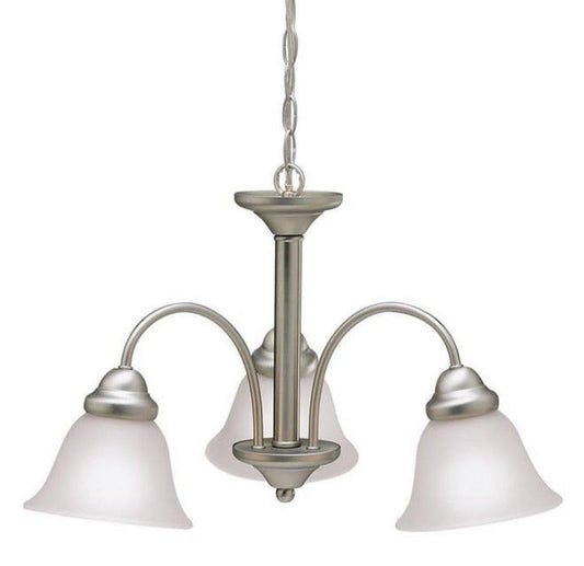 Kichler Lighting Wynberg 100 W 3-Light Medium Chandelier in Brushed Nickel