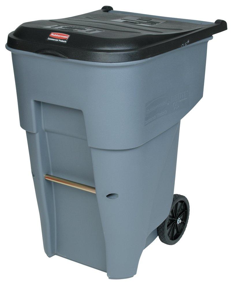 Rubbermaid Brute® 65 gal Rollout Container with Lid in Grey