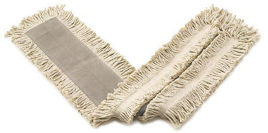 24 in. Dust Mop Heavy Duty Disposable Cut End in White