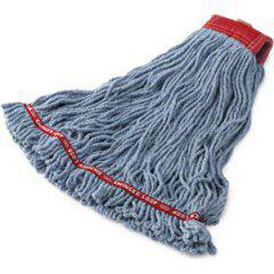 Rubbermaid Swinger Loop® 1 in. Cotton and Synthetic Yarn Blend Wet Mop in Blue