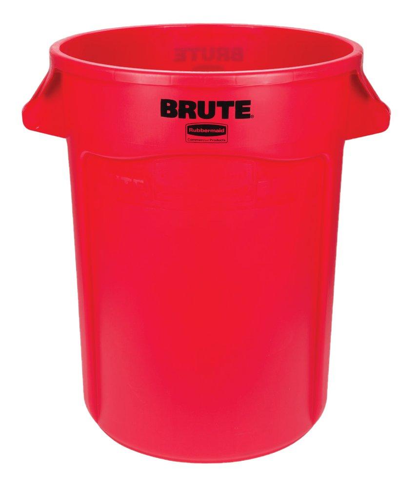 Rubbermaid Brute® 44 gal Heavy Duty Container Red (Less Lid)