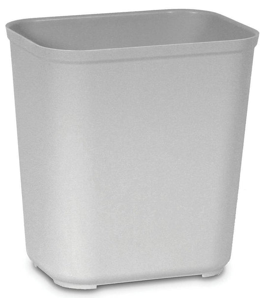 28 qt Fire Resistant Waste Basket in Grey
