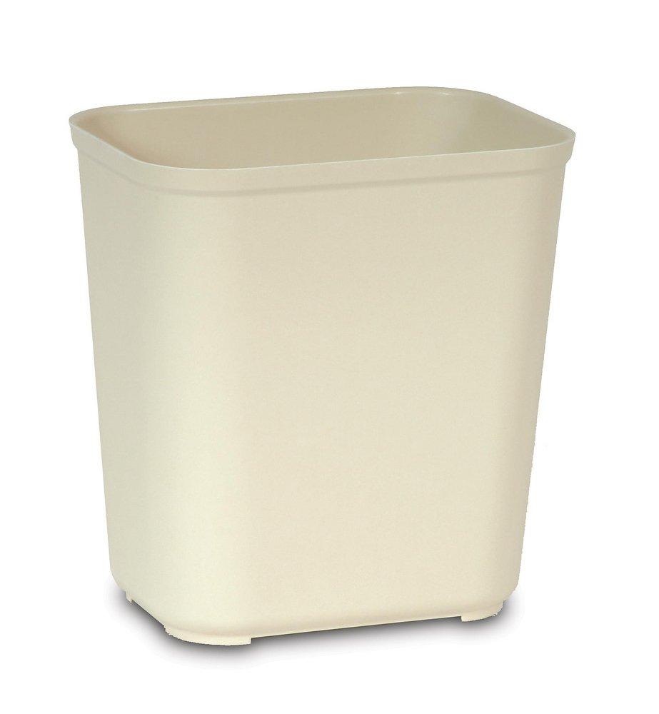 28 qt Fire Resistant Waste Container in Beige