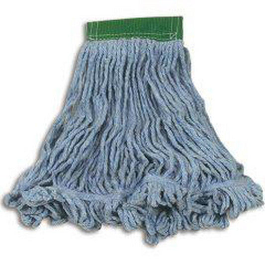 Rubbermaid Super Stitch® 5 x 5 in. Cotton and Synthetic Yarn Blend Wet Mop in Blue